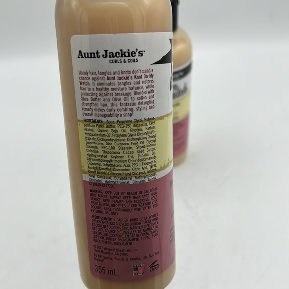 2X Aunt Jackie's KNOT ON MY WATCH Instant Detangling Therapy - 12 fl oz Each - Picture 3 of 5